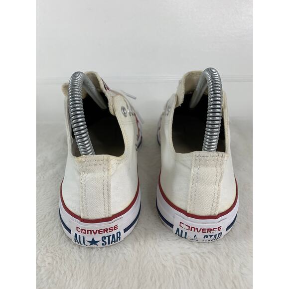 Converse Chuck Taylor All Star White Canvas Low Sneakers Women's 7.5 - Picture 3 of 8